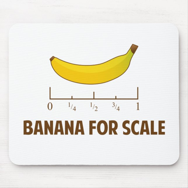 Banane für Skala Mousepad (Vorne)