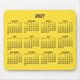 Banane Gelb 2027 Kalender Mousepad