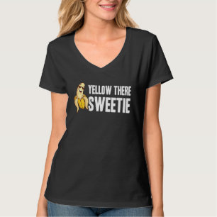 Banane Gelb Da Süße Coole Minimalistin Gemüse T-Shirt