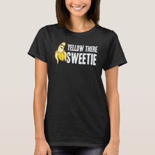 Banane Gelb Da Süße Coole Minimalistin T-Shirt