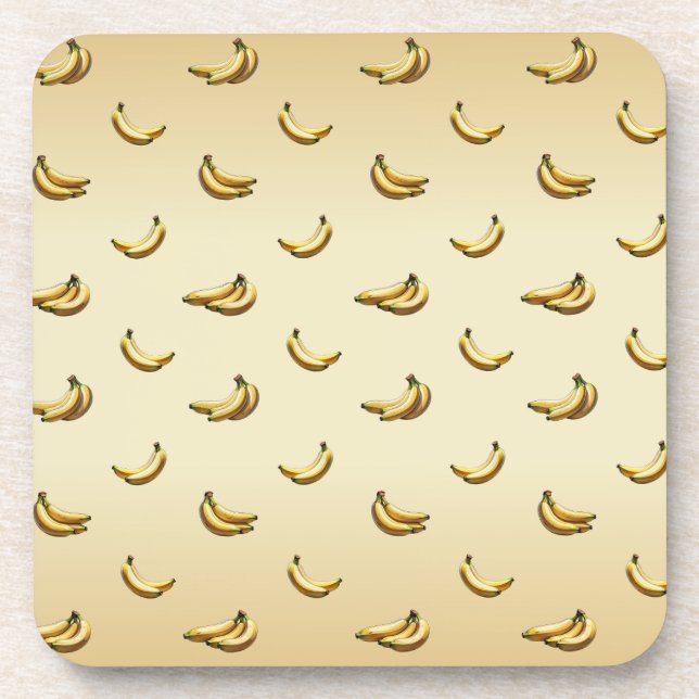 Banane Getränkeuntersetzer (Vorderseite)