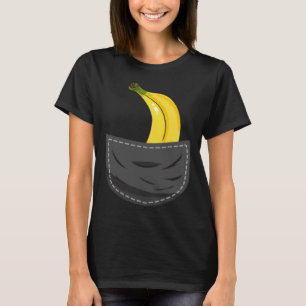 Banane in der Tasche Grafik Frucht Vegan Veggie Ko T-Shirt