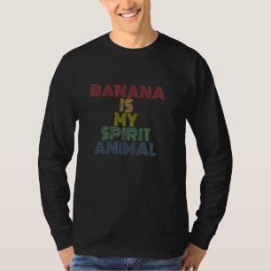 Banane ist mein Seelen-Tier Retro 70er Jahre Vinta T-Shirt