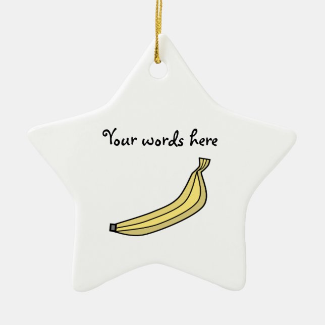 Banane Keramikornament (Vorne)