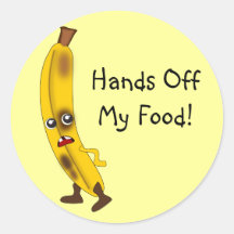 Banane mit benutzerdefinierbaren "Hands Off My Foo