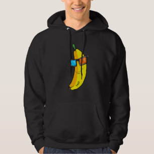 Banane mit Cooler Sonnenbrille Hoodie