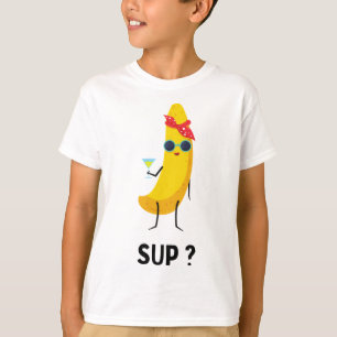 Banane mit Gläsern Obst Vegetarier Veganer Banane T-Shirt