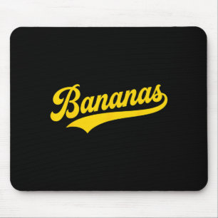 Banane Retro Humor Bananen Klassiker Männer Frauen Mousepad