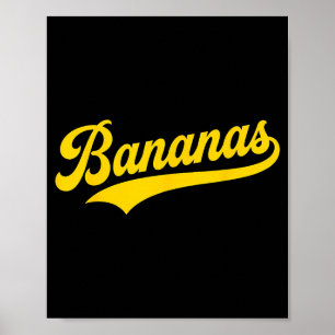 Banane Retro-Humor Bananen Klick Männer Frauen Kin Poster