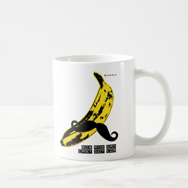 Banane Taft passt auf Kaffeetasse (Rechts)