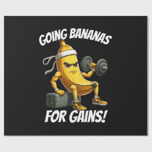 Banane trainiert geschenkpapier