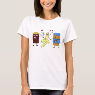 Banane und Erdnussbutter T-Shirt