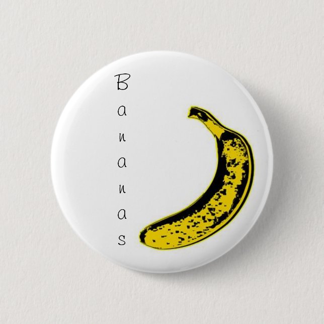 Bananen-Abzeichen Button (Vorderseite)