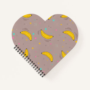 Bananen-All-Over-Druck Notizbuch