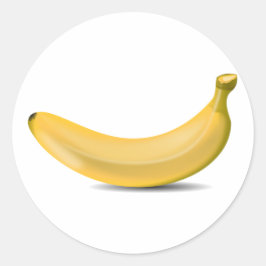 Bananen-Aufkleber Runder Aufkleber