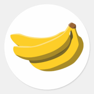 Bananen-Aufkleber Runder Aufkleber