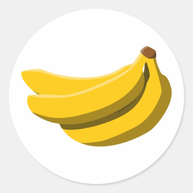 Bananen-Aufkleber Runder Aufkleber (Vorderseite)