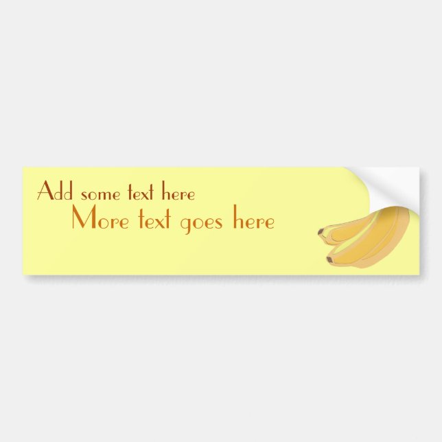 Bananen-Autoaufkleber Autoaufkleber (Vorne)