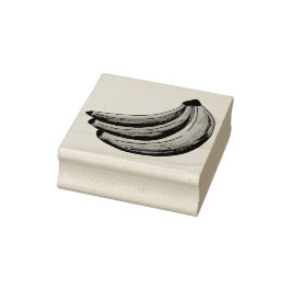 Bananen Bananenfrucht Feinschmecker Briefmarke Gummistempel