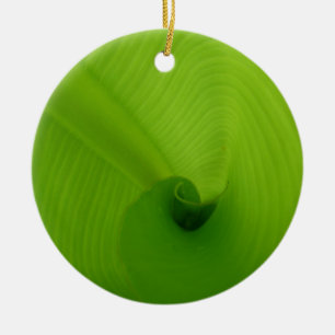 Bananen-Blatt Keramik Ornament