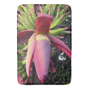Bananen-Blumen-Nahaufnahme Badematte