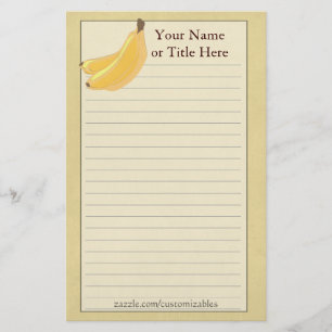 Bananen-Briefpapier Briefpapier