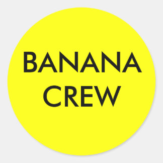 BANANEN-CREW RUNDER AUFKLEBER