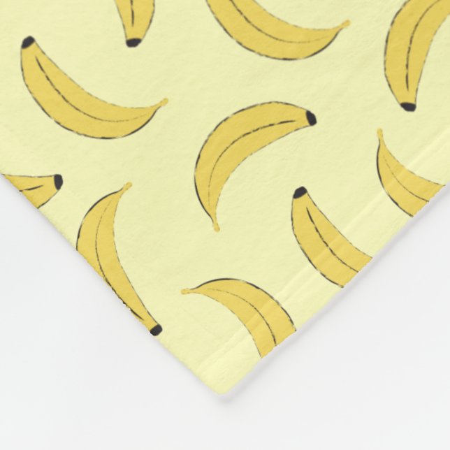 Bananen Fleecedecke (Ecke)