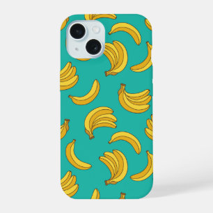 Bananen-Frucht-Spaß-Muster iPhone 15 Hülle