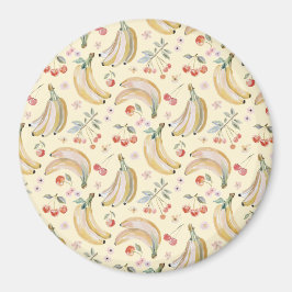 Bananen für Kirschen Magnet