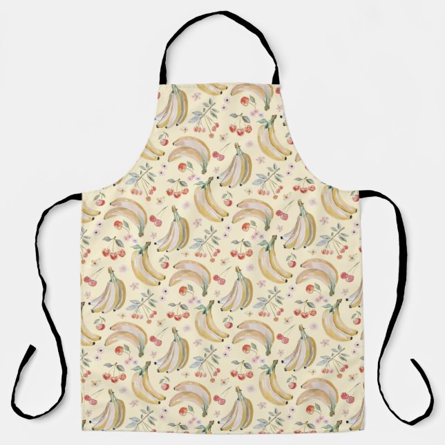 Bananen für Kirschen Schürze (Vorderseite)