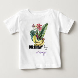 Bananen Geburtstag EDITABLE reife Bananen Baby T-shirt