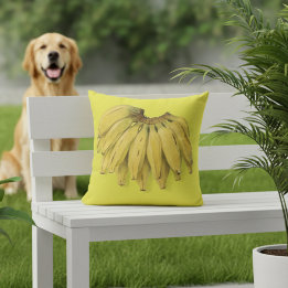 Bananen Gelbe Outdoor Kissen 40x40 cm