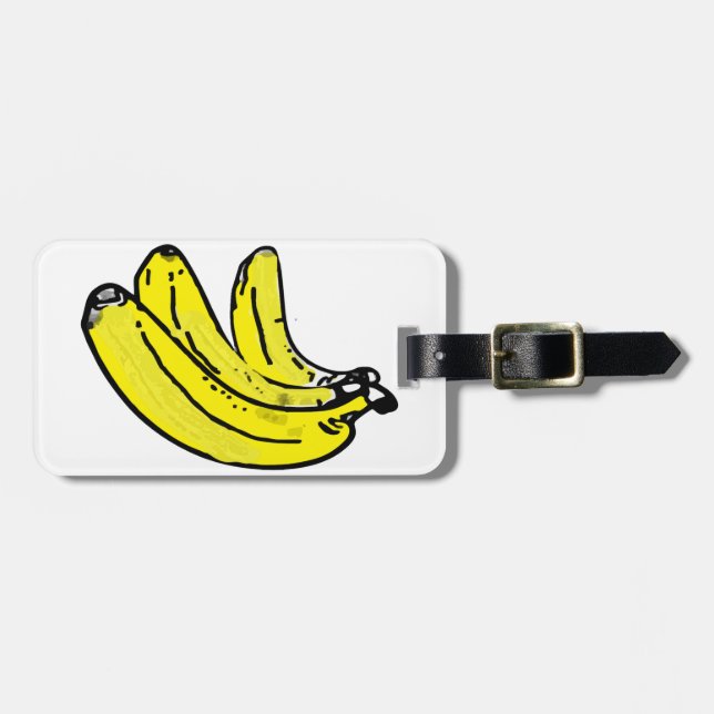 Bananen Gepäckanhänger (Vorderseite horizontal)