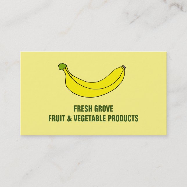 Bananen, Greengrocerts Business Card Visitenkarte (Vorderseite)