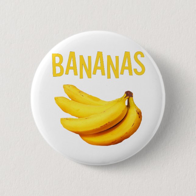 Bananen-Knopf Button (Vorderseite)