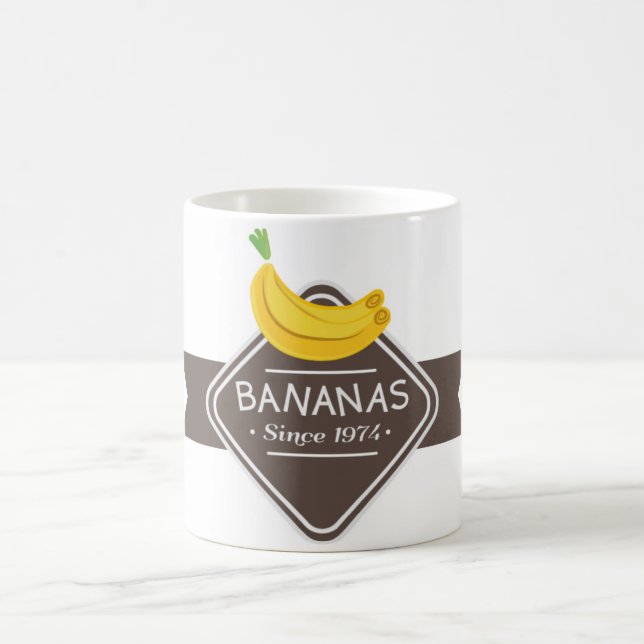 BANANEN Logo-Tasse Kaffeetasse (Mittel)