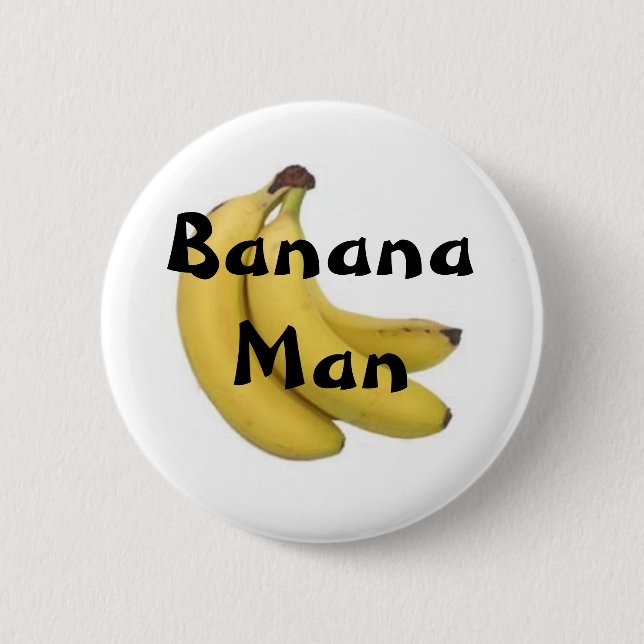 Bananen-Mann-Knopf Button (Vorderseite)