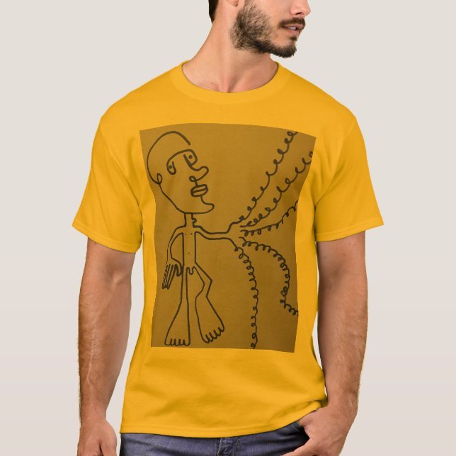 Bananen-Mann voll T-Shirt (Vorderseite)