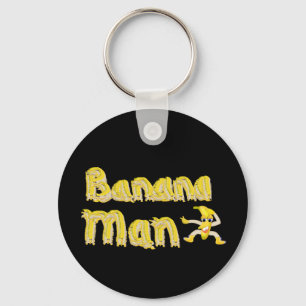 Bananen-Mannknopf Schlüsselanhänger