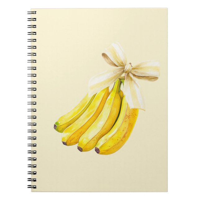Bananen mit einer Schleife Notizblock (Vorderseite)