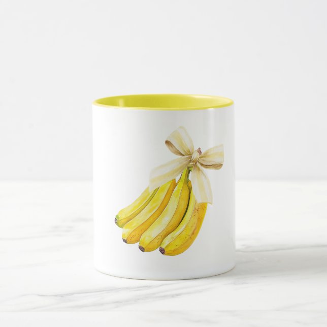 Bananen mit einer Schleife Tasse (Zentrum)