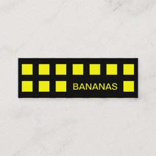 BANANEN (Modquadrate) Mini Visitenkarte