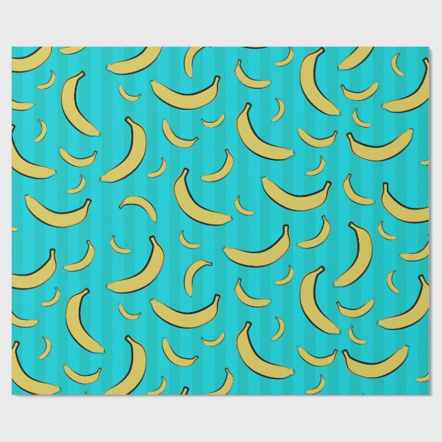 Bananen-Muster-Geschenkpapier Geschenkpapier (Flach)