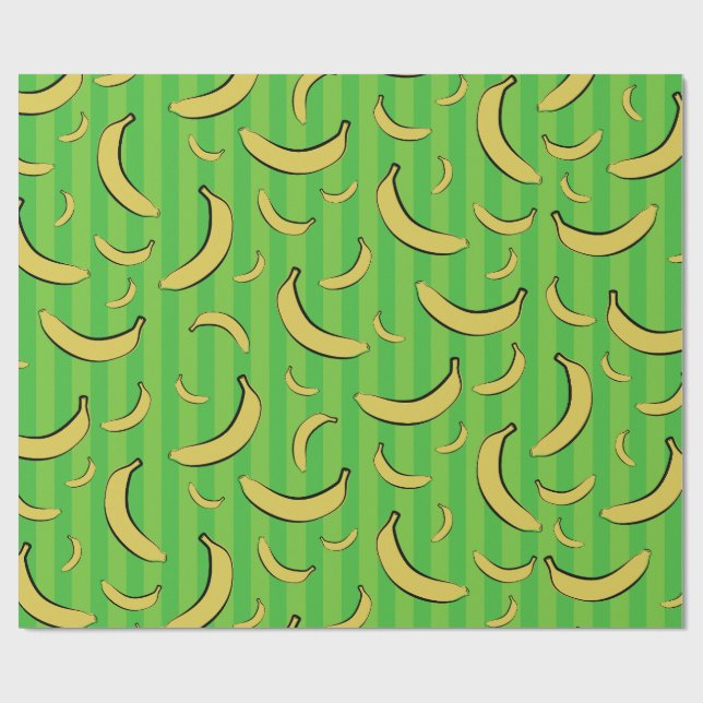 Bananen-Muster-Geschenkpapier Geschenkpapier (Flach)