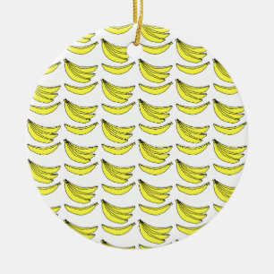 Bananen-Muster Keramikornament