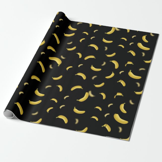 Bananen-Muster-Verpackung Geschenkpapier (Ungerollt)