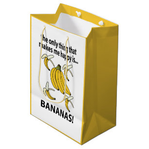 Bananen Obst Funny Bananas Mittlere Geschenktüte