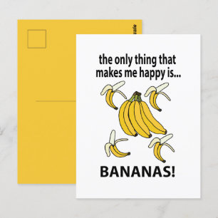 Bananen Obst Funny Bananas Postkarte