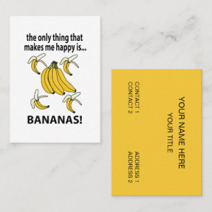 Bananen Obst Lustige Bananen Visitenkarte